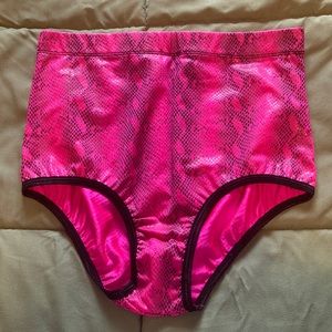 Hot Pink Snake Skin Rave Bottoms